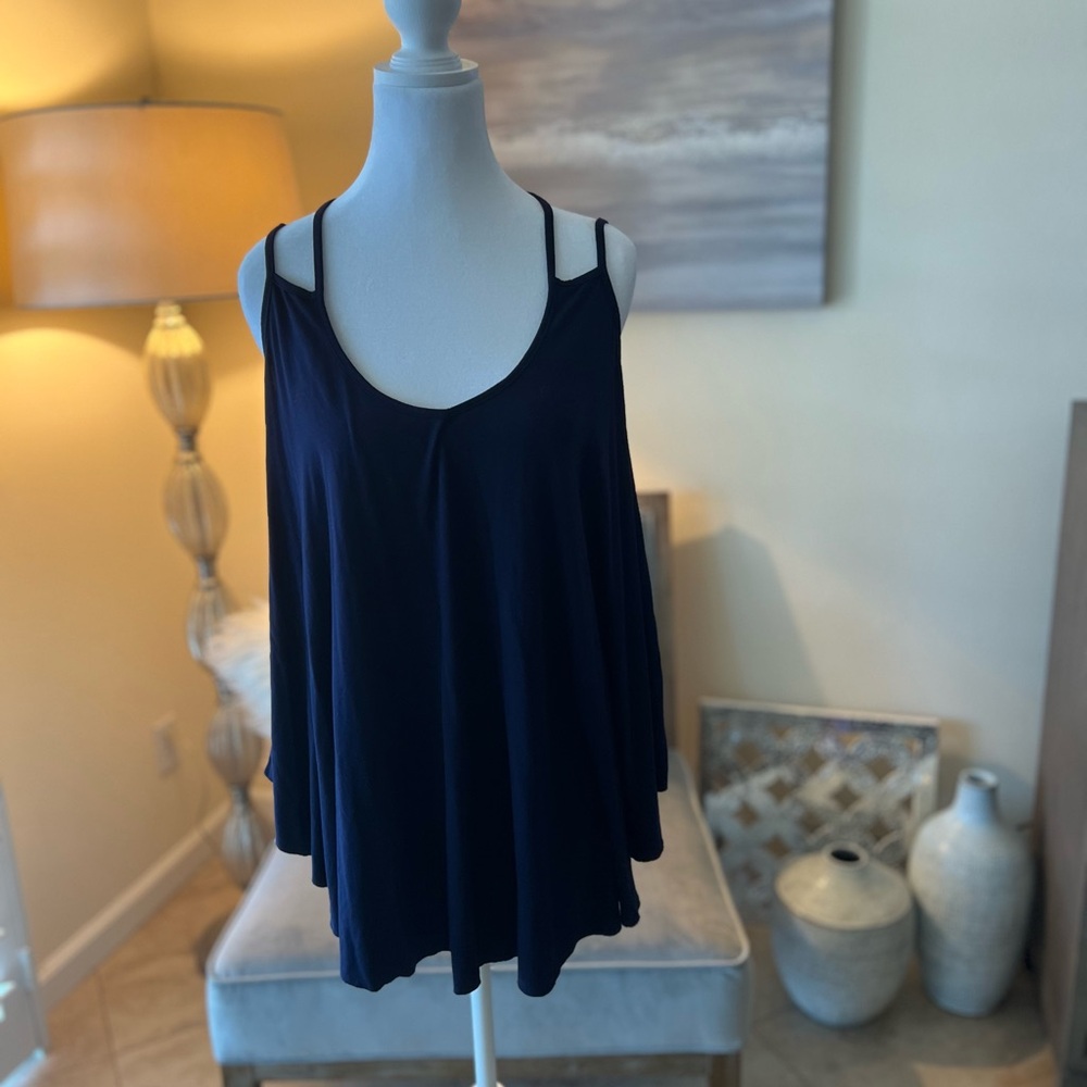Women's Navy Blue Swing Top